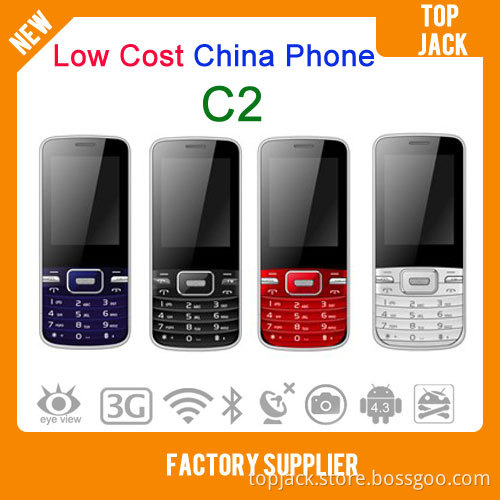 China Cheap Phone C2 with Multi-Language and Bluetooth Mobile Phone Dual SIM Dual Standby Cell Phone